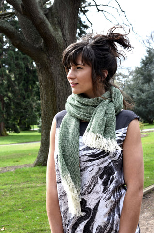 Forest Merino light weight wool scarf