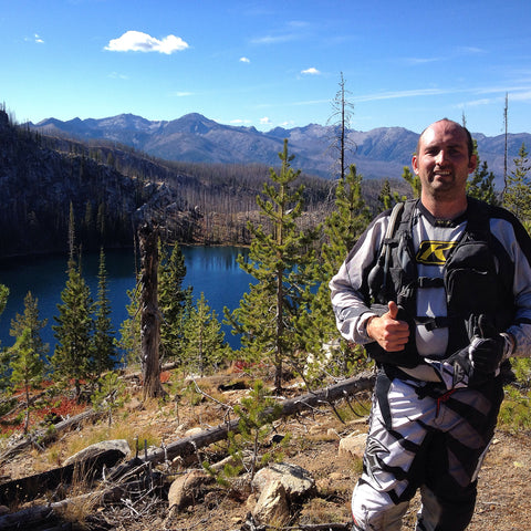 Nate Delaney at Blue Lake Idaho