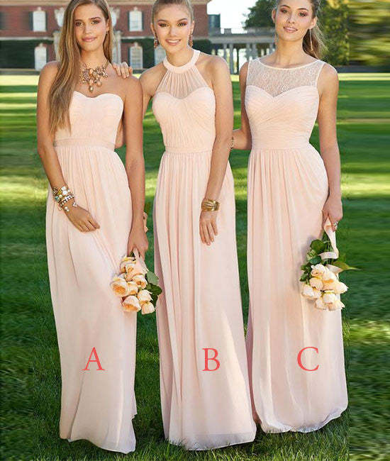 apricot bridesmaid dresses