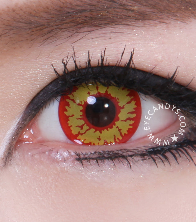EyeCandys GEO Fireball Colored Contacts