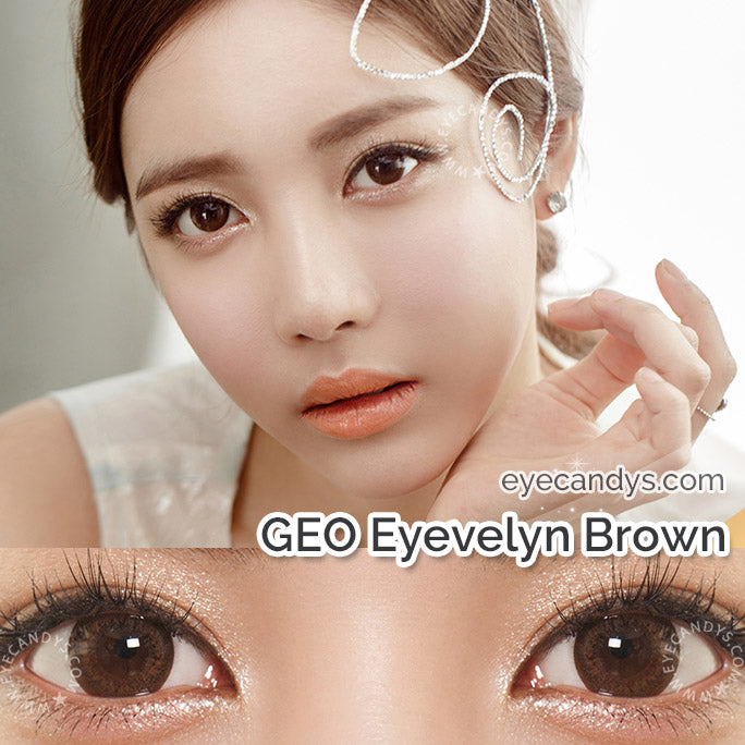 GEO Silicone Hydrogel Brown Contact Lenses