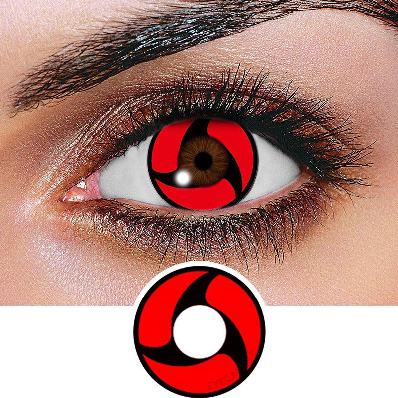 type slachtoffer Luidspreker BESTseller Sharingan Contacts 🍥 Itachi Cosplay Contact Lens Prescription –  EyeCandys®