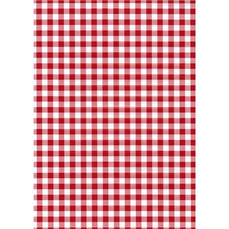 Sticky Back Plastic Self Adhesive Vinyl Fablon Red Gingham FAB12822