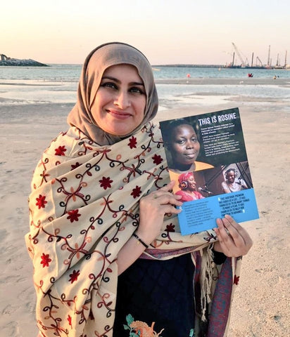 Sabeena Ahmed celebrates Fairtrade Fortnight 2020, Dubai, UAE - Fairtrade Resource of Rosine Bekoin She Deserves