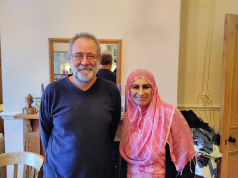 Bruce Crowther MBE Director of The FIG Tree and Sabeena Ahmed, Garstang, UK - November 2016