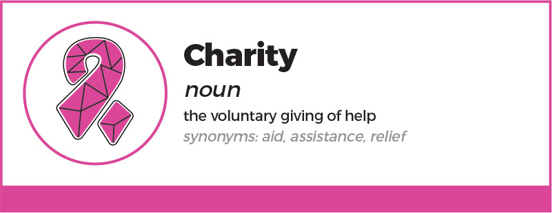 Charity definition stamp