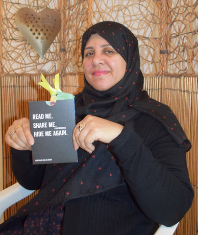 Irem Ahmed shows off her fairtrade story bomb for Fairtrade Fortnight 2020, Dubai and the UAE with Sabeena Ahmed