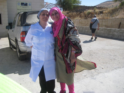 Wafa from the Najma Al Subah Cooperative, Lebanon and Sabeena Ahmed of The Little Fair Trade Shop (UK & UAE)