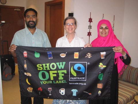 Ms Jacky Bonnie MBE and Mathew of M.E.S.H Dehli India visiting Sabeena Ahmed in Dubai, UAE November 2012 (Custom)