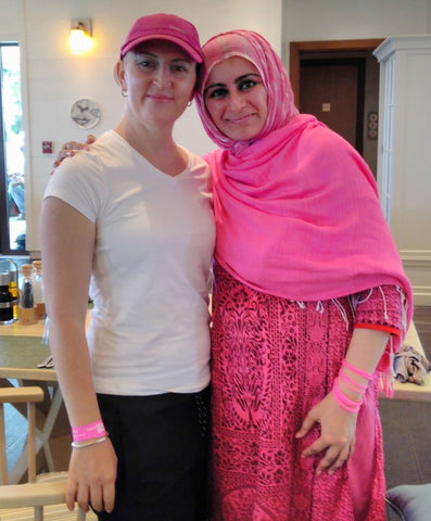 Me with Lisa at Pink Caravan UAE and the Pink Ladies event at the Fairmont Hotel Palm Jumeirah- October 21st 2016, Dubai UAE