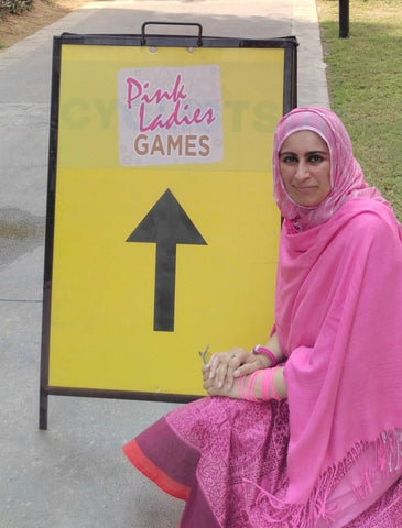 Volunteering with the Pink Caravan UAE at the Pink Ladies Games - October 21st 2016 Dubai UAE 