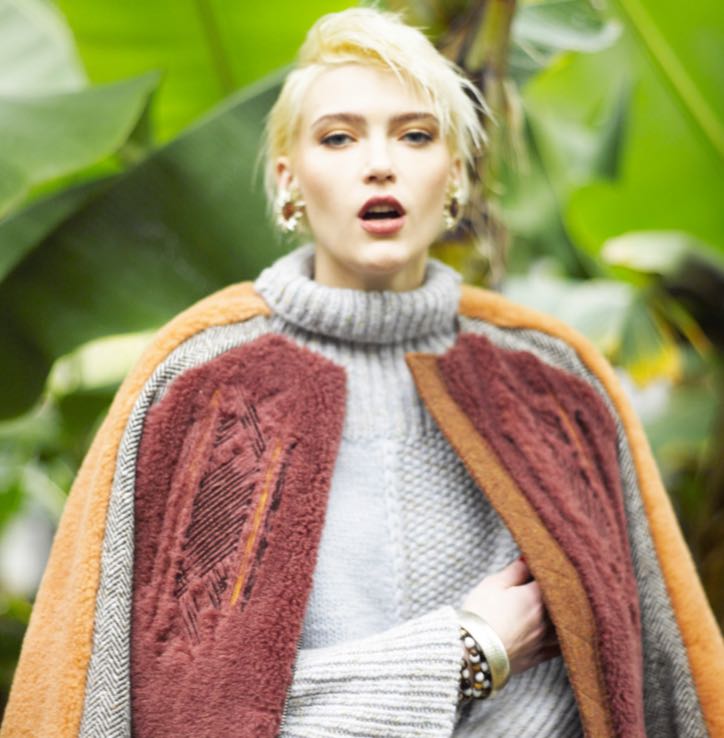 5-Knot Embroidered Boa Coat
