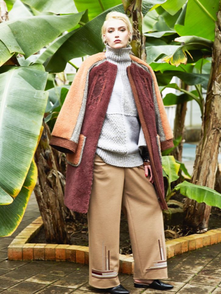 5-Knot Embroidered Boa Coat
