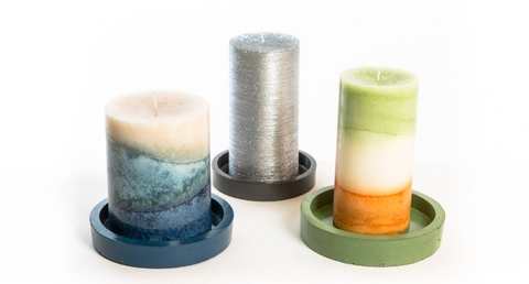 candle holders with candles
