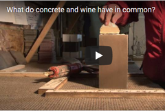 Concrete tableware