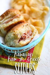 Hot Hawaiian Ham and Cheese Sliders for a party