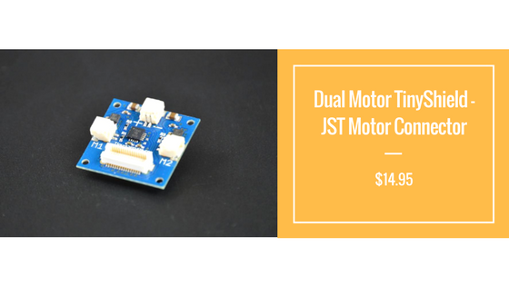 dual motor tinyshield - JST motor connector