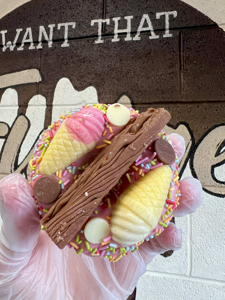 Ice Cream Fudge Donut