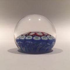 Vintage Murano Miniature Art Glass Paperweight Complex Concentric Millefiori