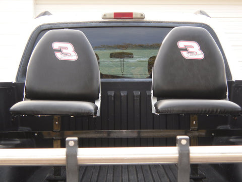 Bucket style truck bed seats 