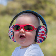 BANZ Stars & Stripes Earmuffs and Sunglasses - Military Discount