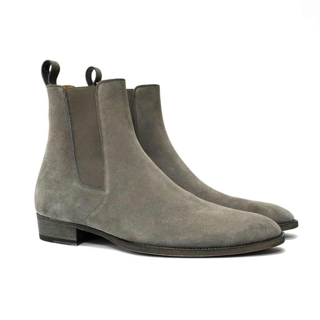 chelsea boots light grey