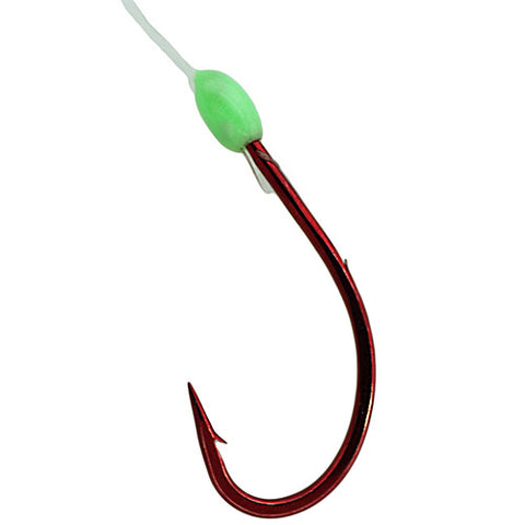 Gamakatsu EWG Walleye Snell Hook Size 2, Red, Per 3