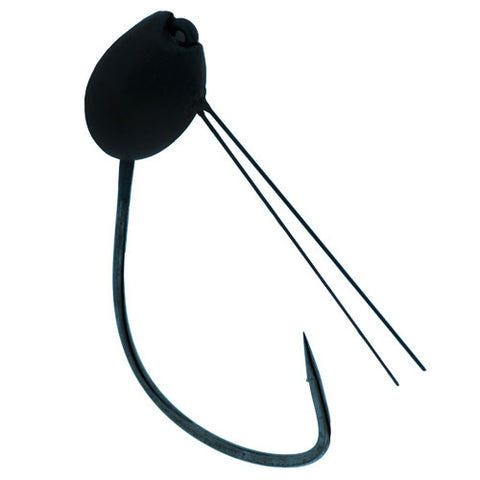 Gamakatsu Jig Head Wacky Hook Size 1/0, 1/16 oz, Green Pumpkin, Per 3