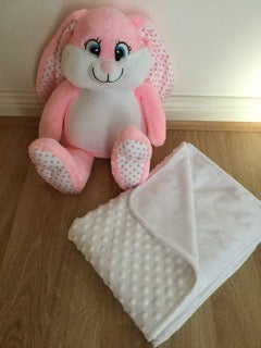 personalised pink bunny