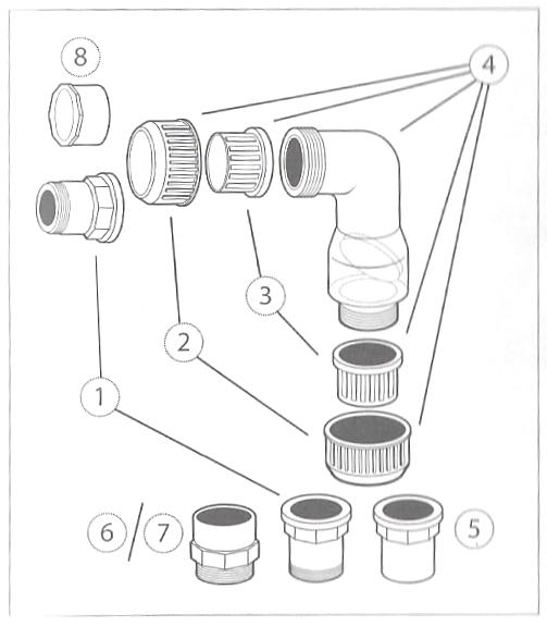 Replacement Parts Diagram for Aquascape 2", 3" Check Valves - Marquis Gardens