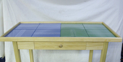 Deluxe Extra Large lego 8 plate table with wood drawer.