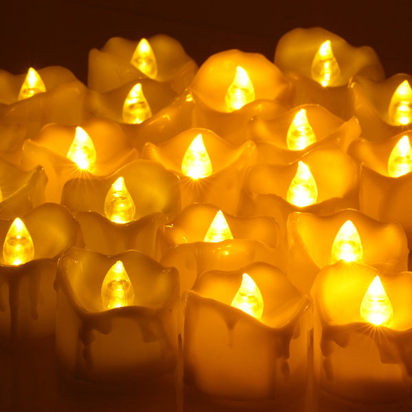 LED Tea Lights Candle with Timer, OMGAI
