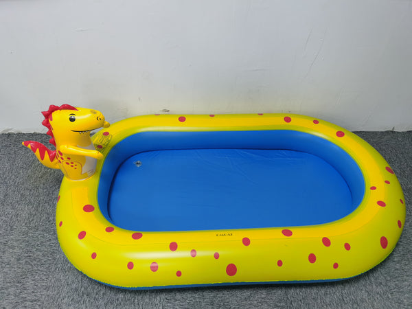 OMGAI Sprinkler Pool for Kids, 3 in 1 Dinosaur Inflatable Sprinkler Swimming Pool for Toddler Indoor & Outdoor