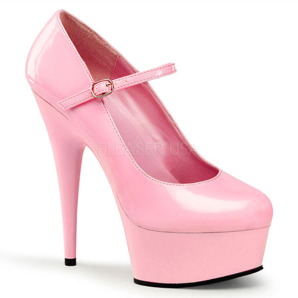 pink mary jane pumps