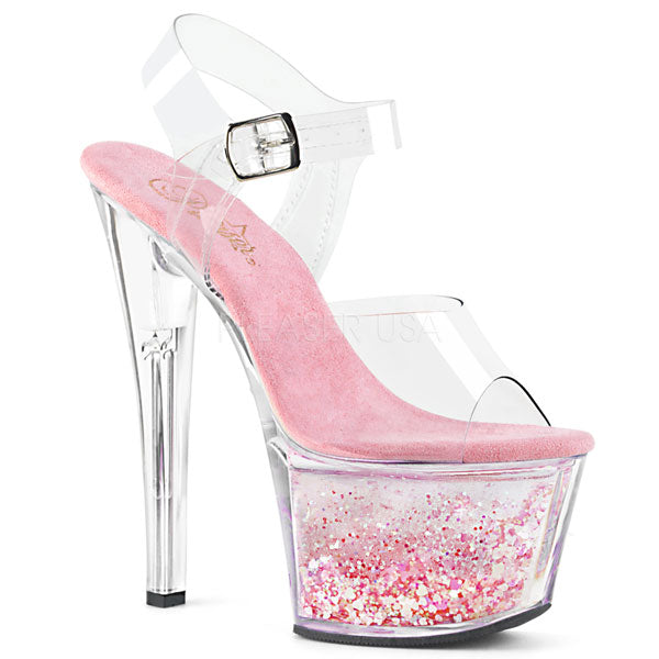 pink heels platform