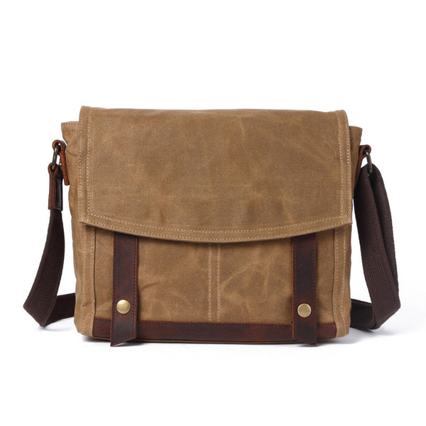 canvas satchel messenger bag