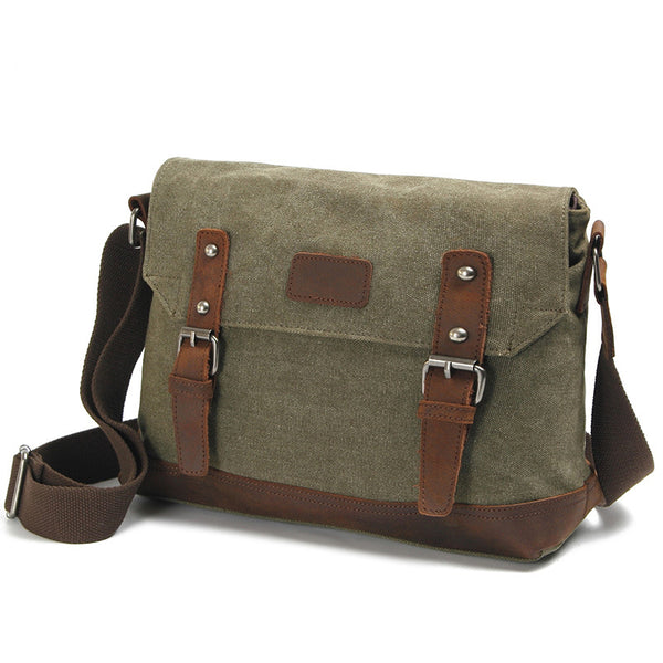 canvas satchel messenger bag