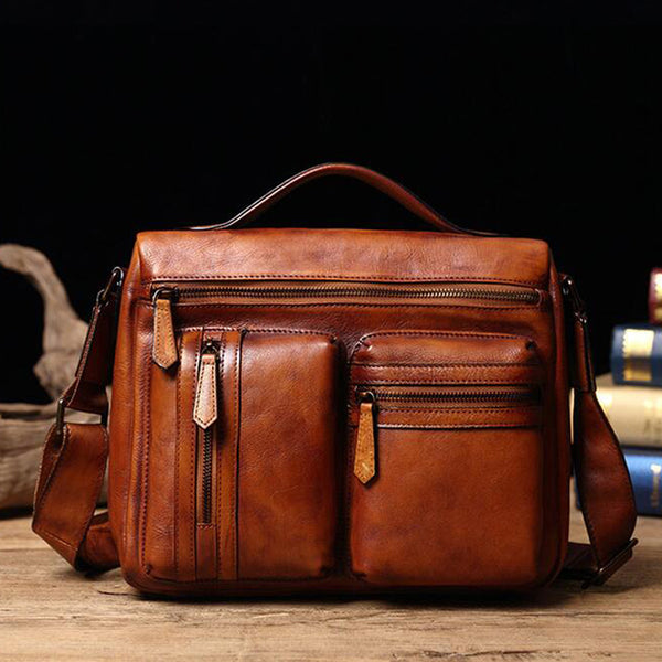 full grain messenger bag