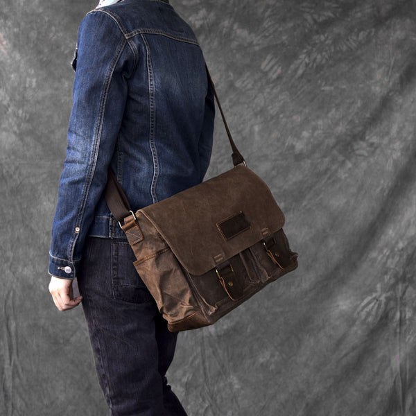 mens messenger bag canvas