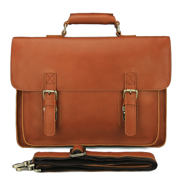 top grain leather briefcase