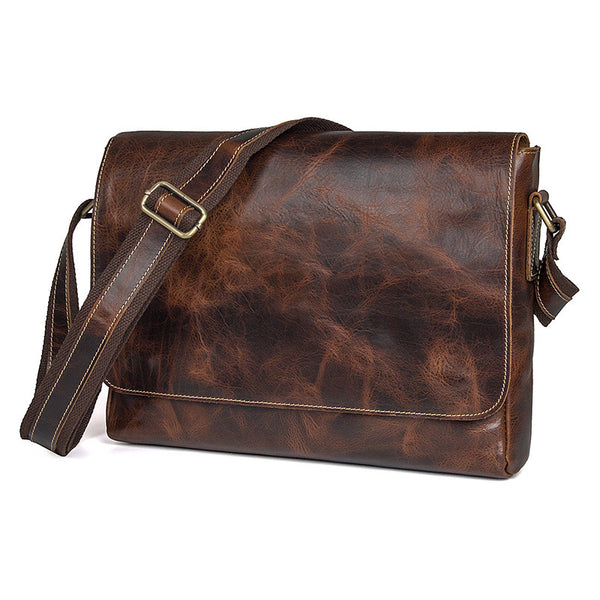 leather messenger bag