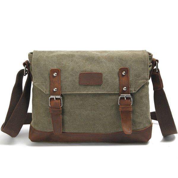 canvas satchel messenger bag