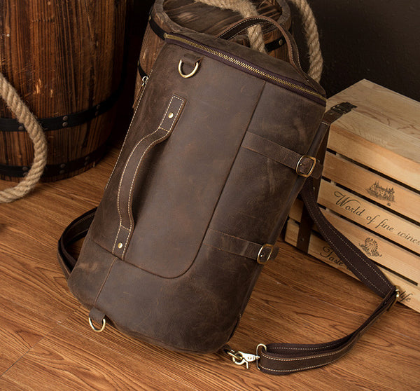 leather travel shoulder bag