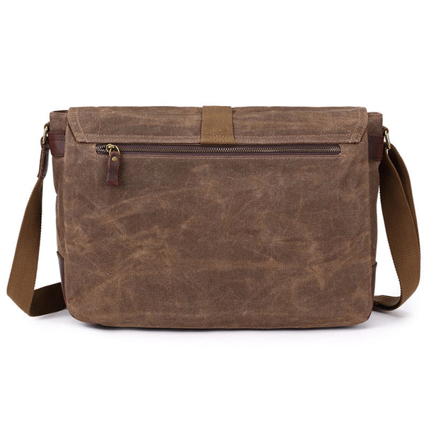 waterproof leather messenger bag