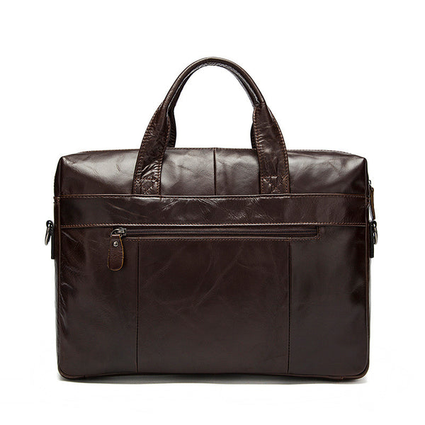 leather computer backpack mens