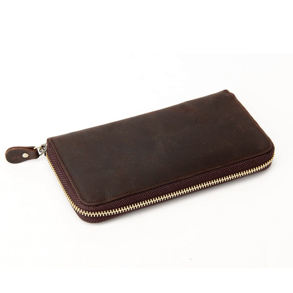 ROCKCOW Custom Wholesale Genuine Leather Wallet Men Long Wallet Money –  ROCKCOWLEATHERSTUDIO