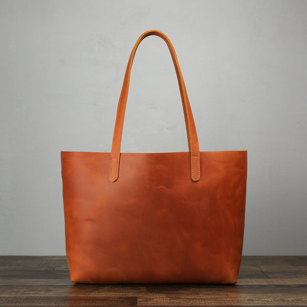 ladies leather tote