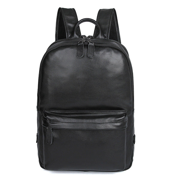 Handmade Top Grain Leather Backpacks Men&#39;s Black Travel Backpack Shoul – ROCKCOWLEATHERSTUDIO