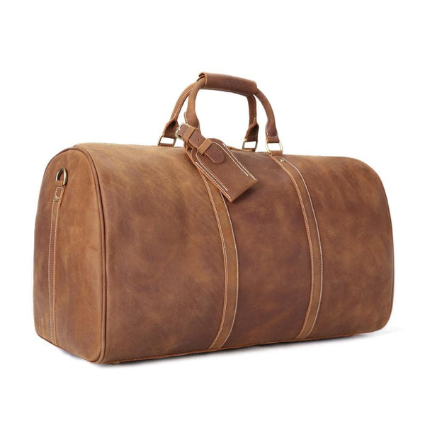 RockCow Vintage Leather Duffle Bag, Mens Travel Bag, Gym Bags for Men – ROCKCOWLEATHERSTUDIO