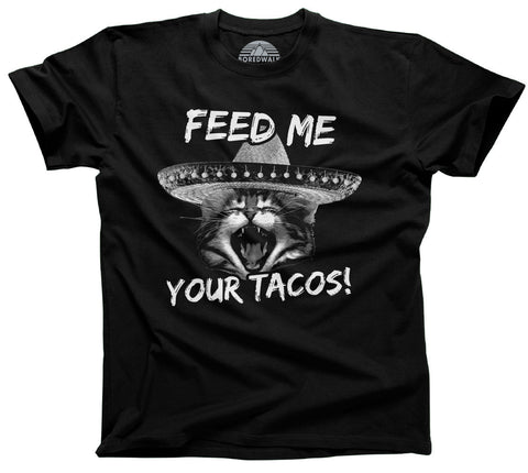 Feed Me Your Tacos Funny Cat Tshirt